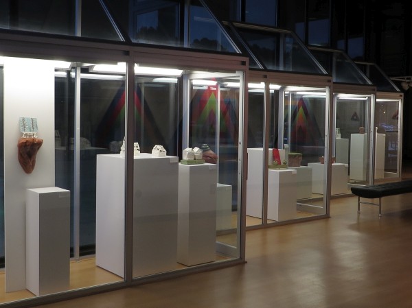 3-D Display Cases in Fine Arts Center Gallery