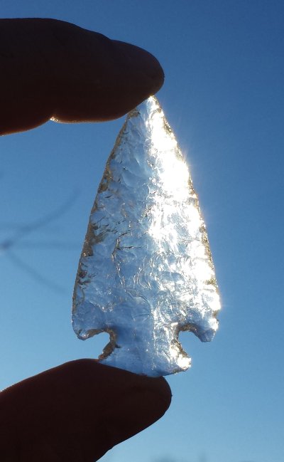 Pryor glass arrowhead