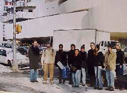 Art Students at Guggenheim Museum, NYC